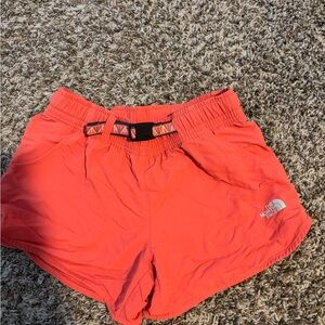 The North Face Women's Vibrant Orange Athletic Shorts